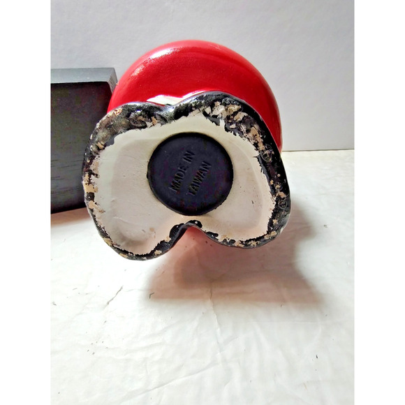 Santa Claus Ceramic Round 7.5 " tall Coin Bank Stopper included - Picture 7 of 8